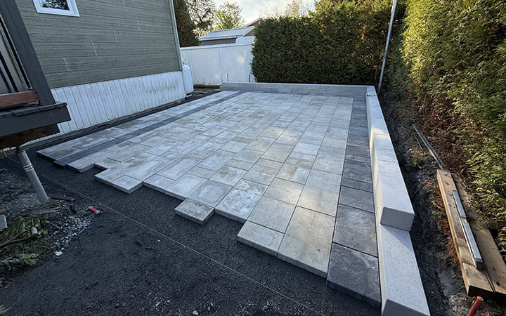 Pavé uni à Victoriaville